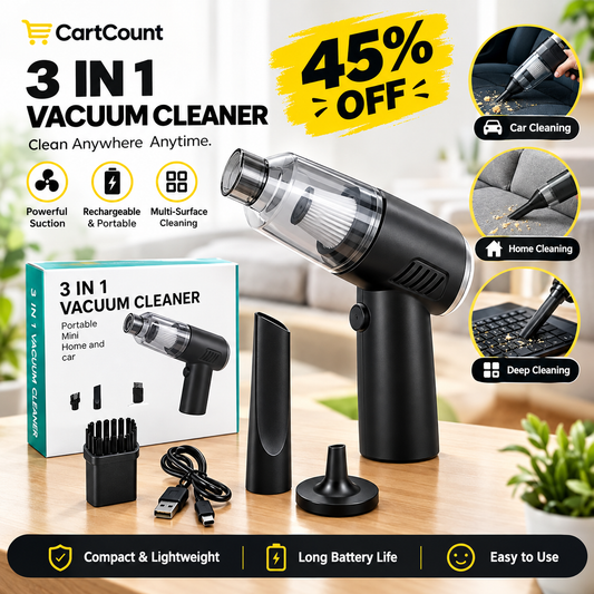 3-in-1 Portable Vacuum Cleaner