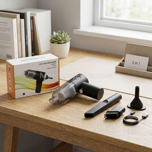 3-in-1 Portable Vacuum Cleaner – Clean Every Corner Easily