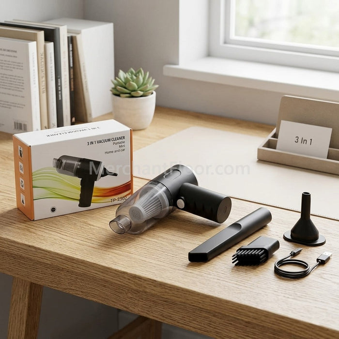 3-in-1 Portable Vacuum Cleaner – Clean Every Corner Easily